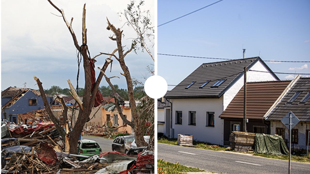 Přírodní katastrofa před rokem zaskočila Česko, posuvné fotky vás vrátí v čase